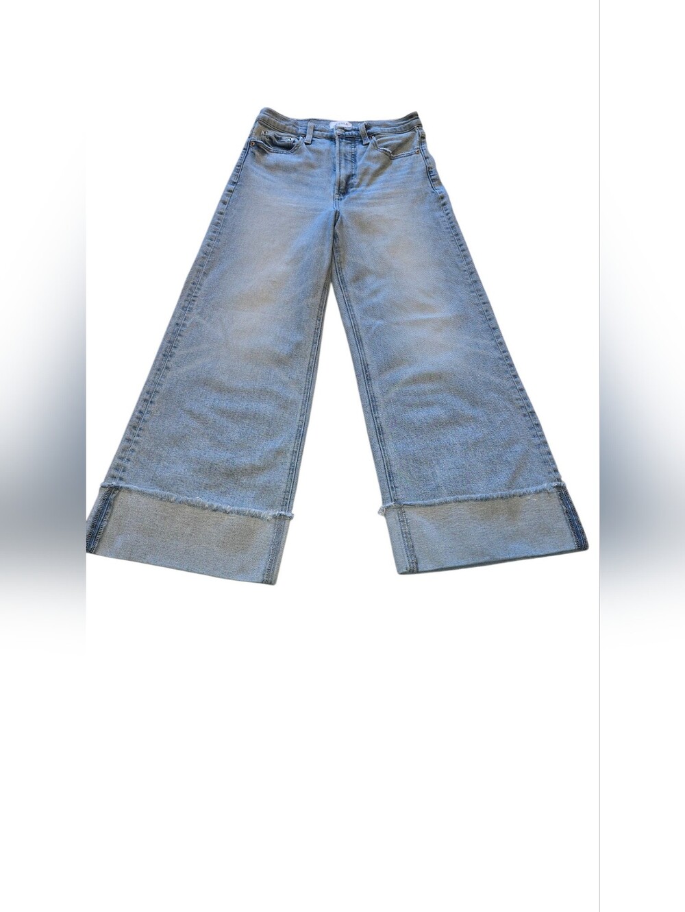 Pistola Lana Crop Wide Leg Jeans in Snowcat wash Size 27 - Picture 5 of 10